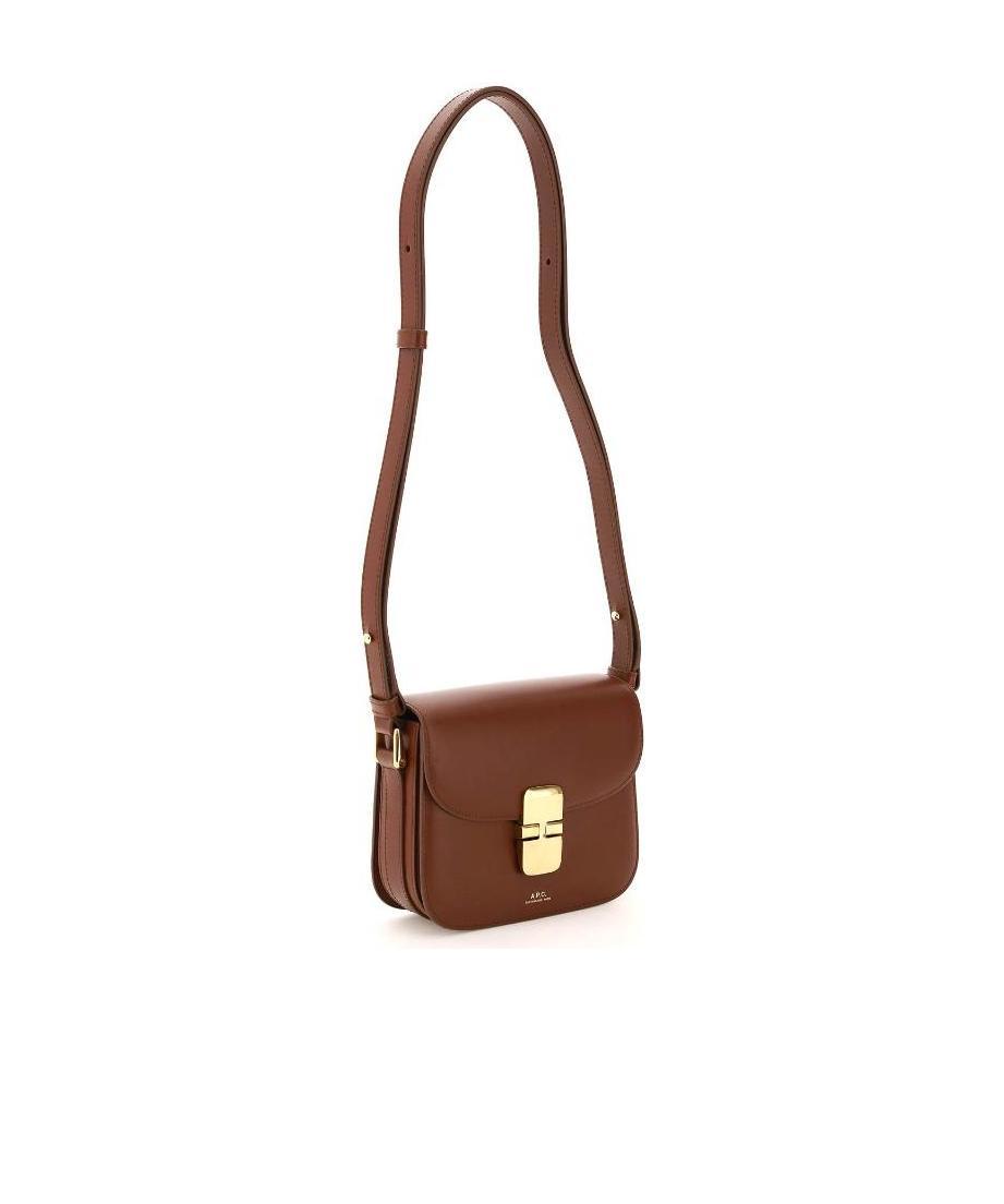 Apc Grace Mini Shoulder Bag In Brown