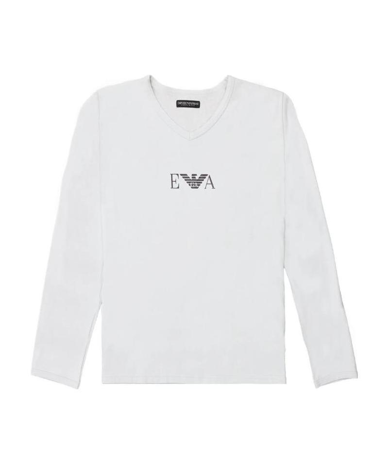 EMPORIO ARMANI ROUND COLLAR AND LONG-SLEEVED T-SHIRT