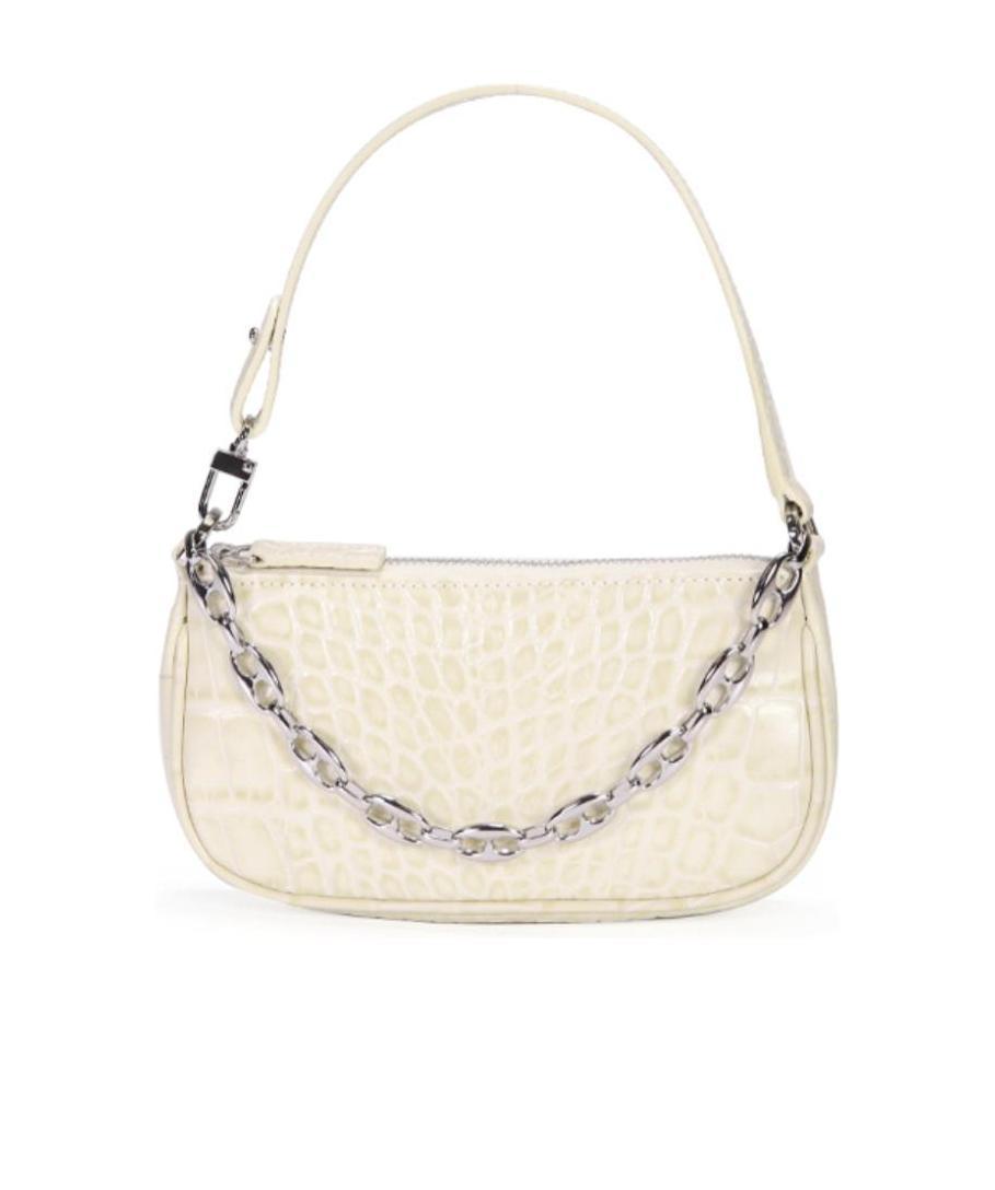 By Far Mini Rachel Shoulder Bag In White