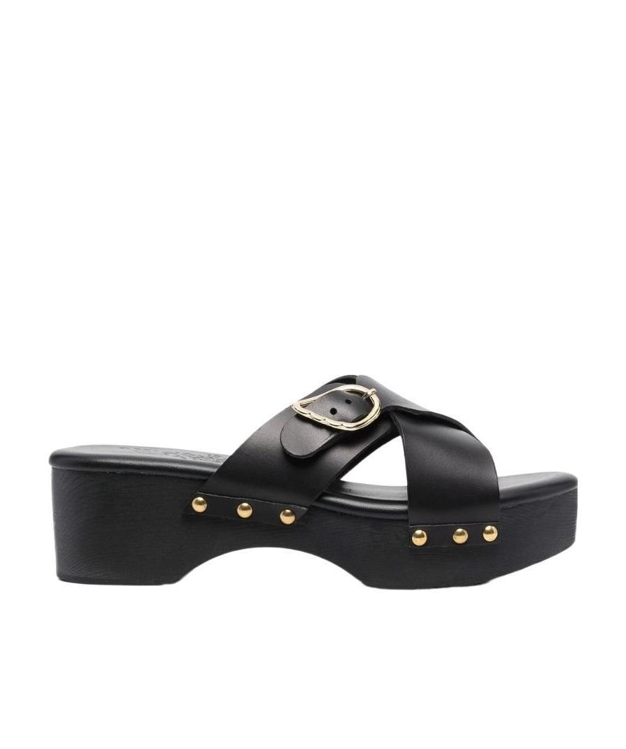 Ancient Greek Sandals Black Marilisa Clog Sandals In Black