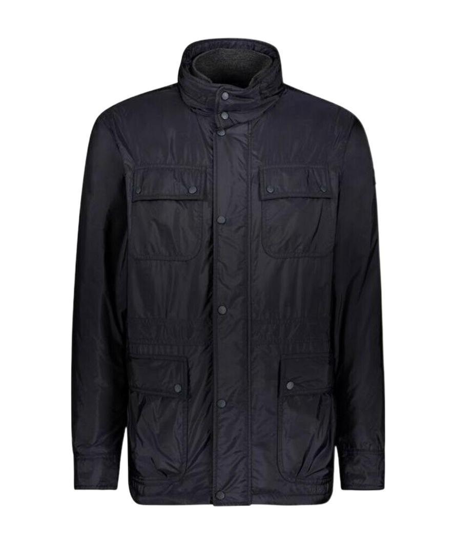 Shop Paul & Shark Stand-up Collar Jacket In Black