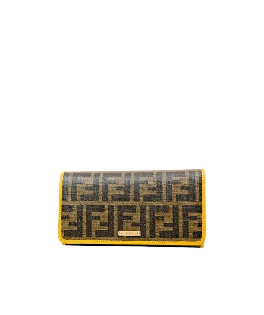Fendi Long Wallet With Letters In Green