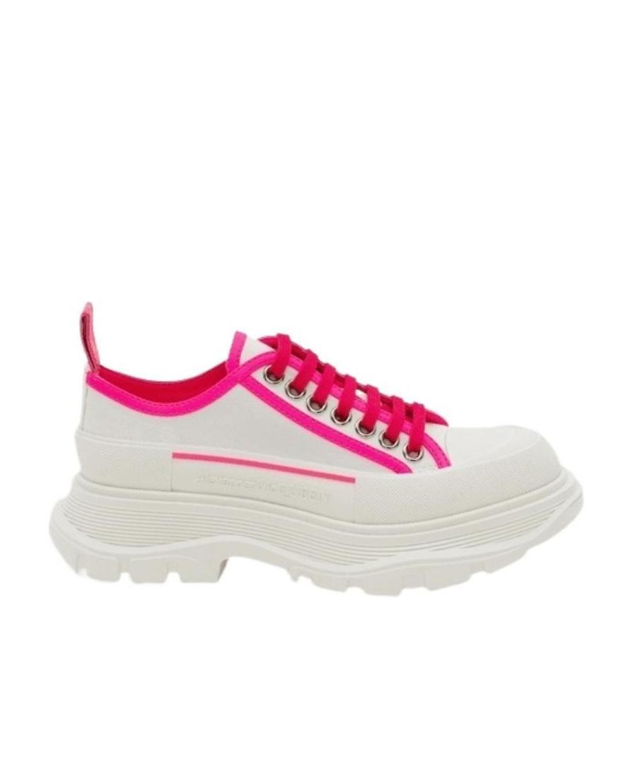 Alexander Mcqueen Chunky Stripe Trainers In White
