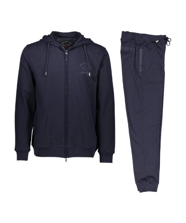 Paul & Shark Navy Blue Casual Jacket Sportswear Suit In Black