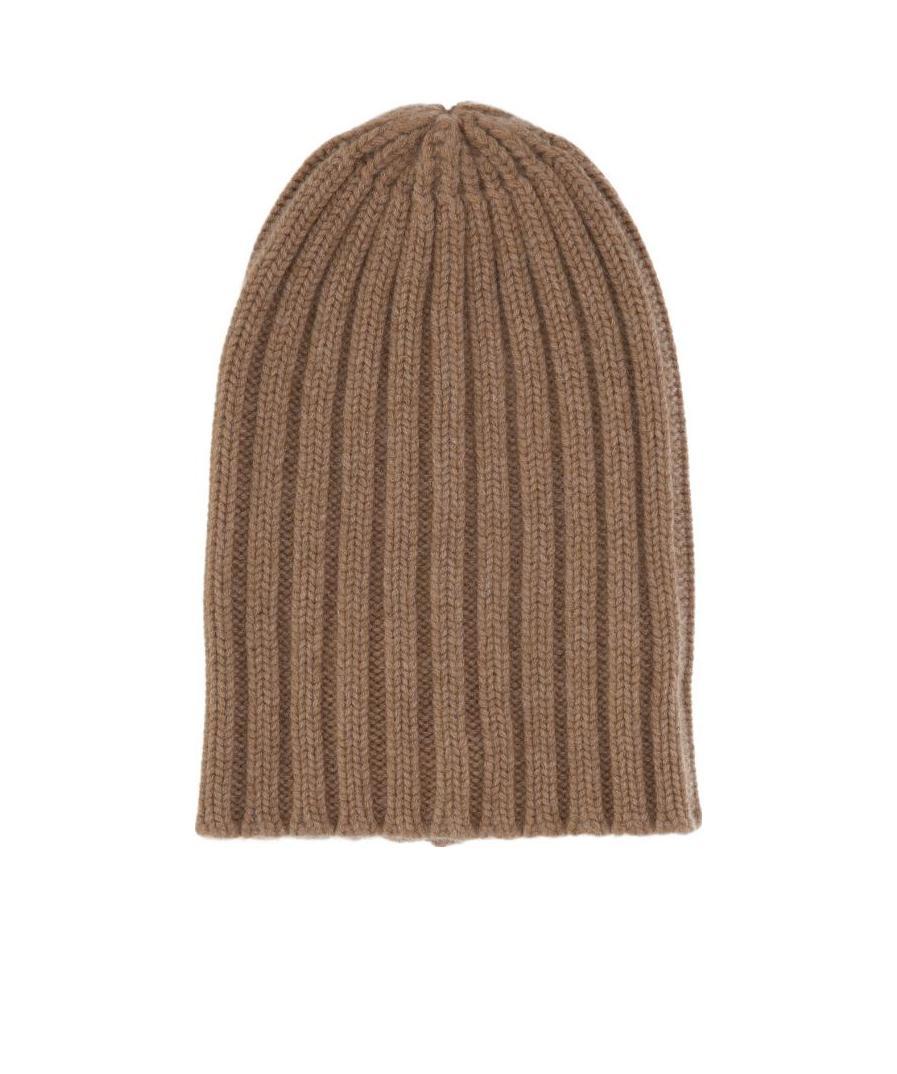 LANEUS RIBBED CASHMERE BEANIE 