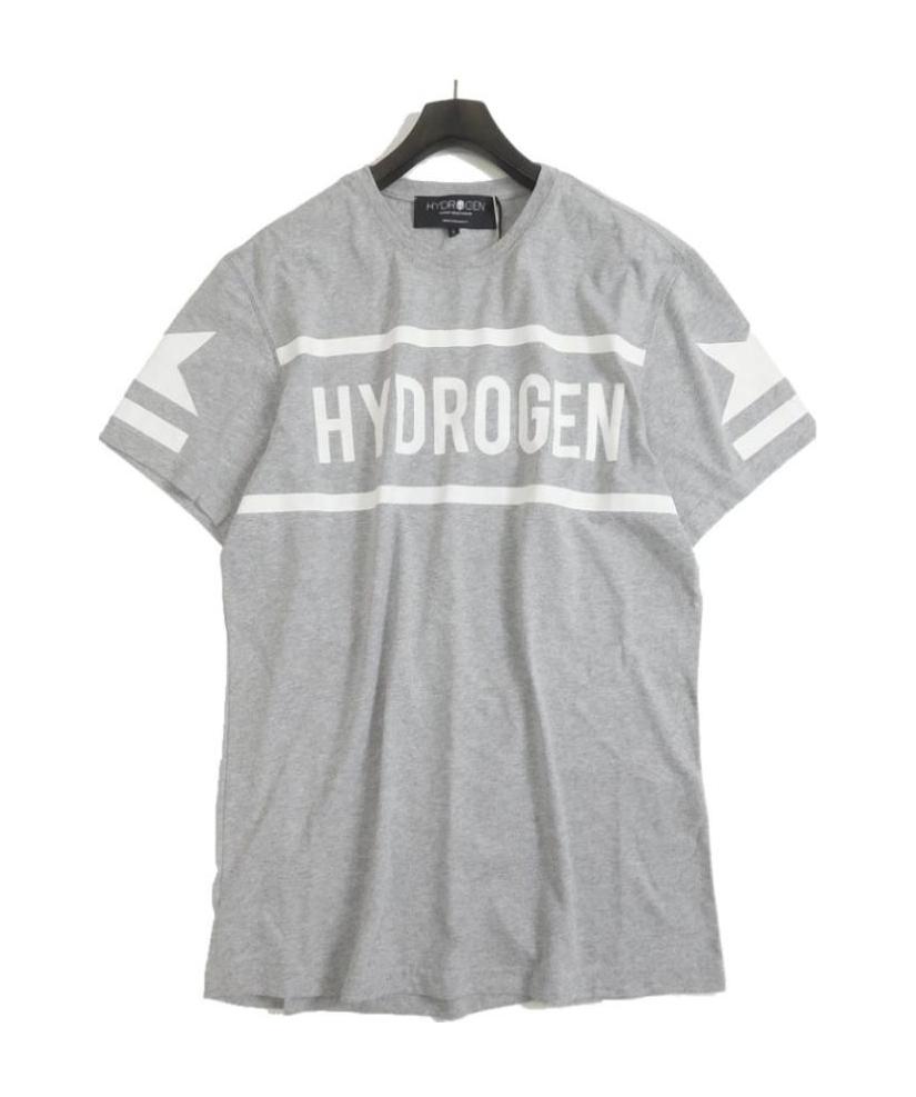 Hydrogen T-shirt With Round Neck And Short Sleeves In Gray