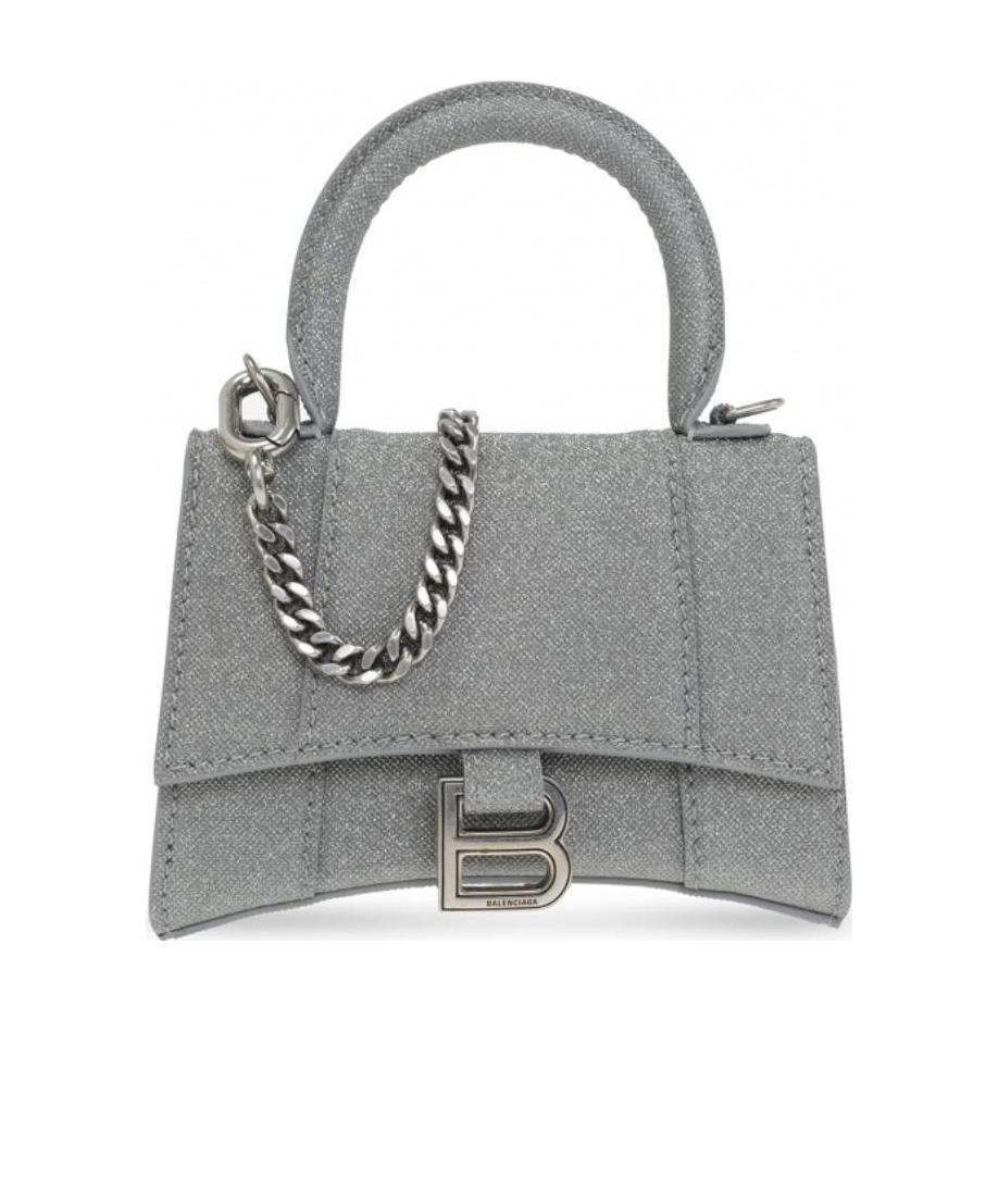 送料込 BALENCIAGA Gray Women's HOURGLASS Mini Handbag Balenciaga Hourglass Mini Bag In Gray | ModeSens