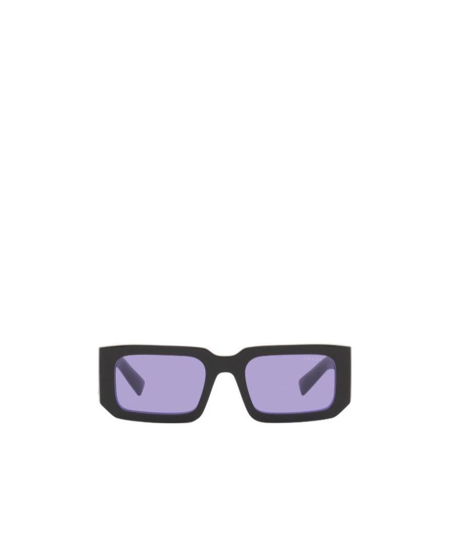 Prada Eyewear Rectangular Frame Sunglasses In Blue