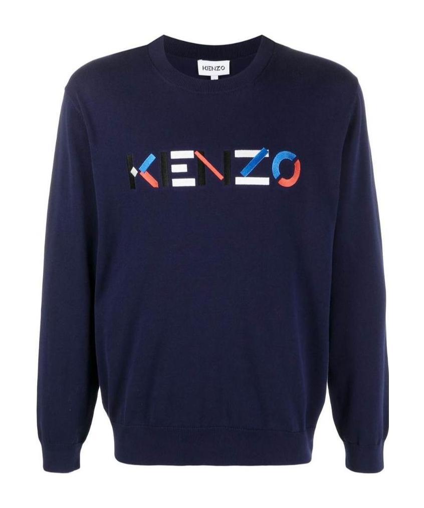Kenzo Sweaters Blue In Black