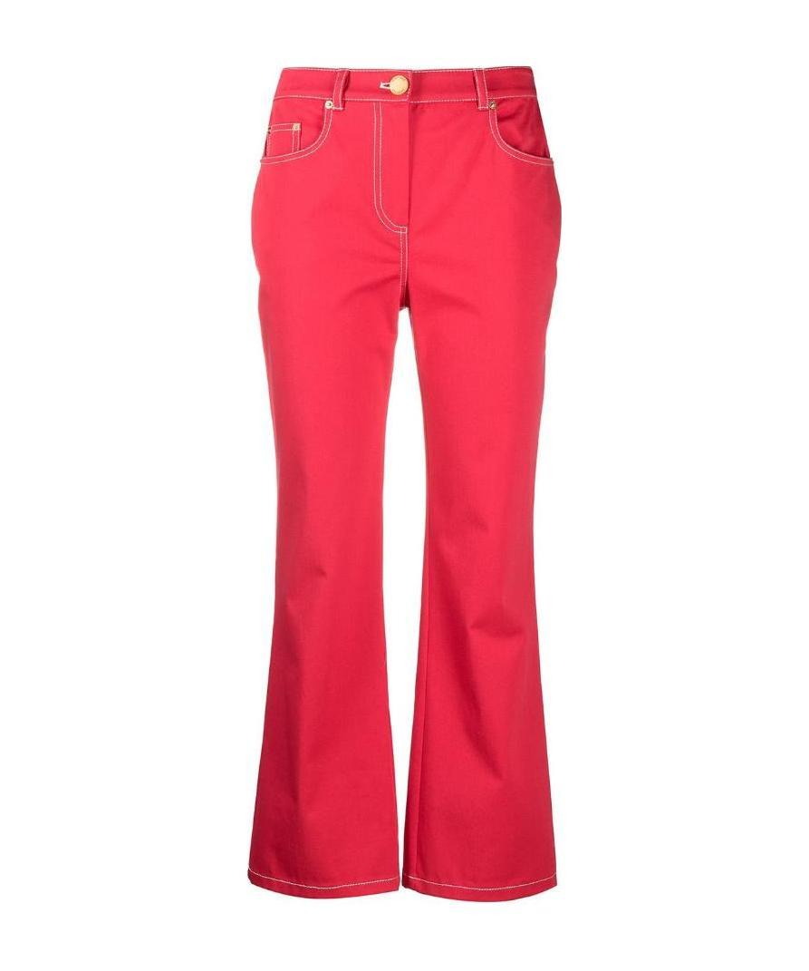 Moschino Skinny Kick Jeans In Red