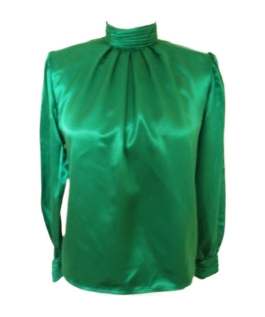 CHAMPION SATIN BLOUSE WITH HIGH NECK 