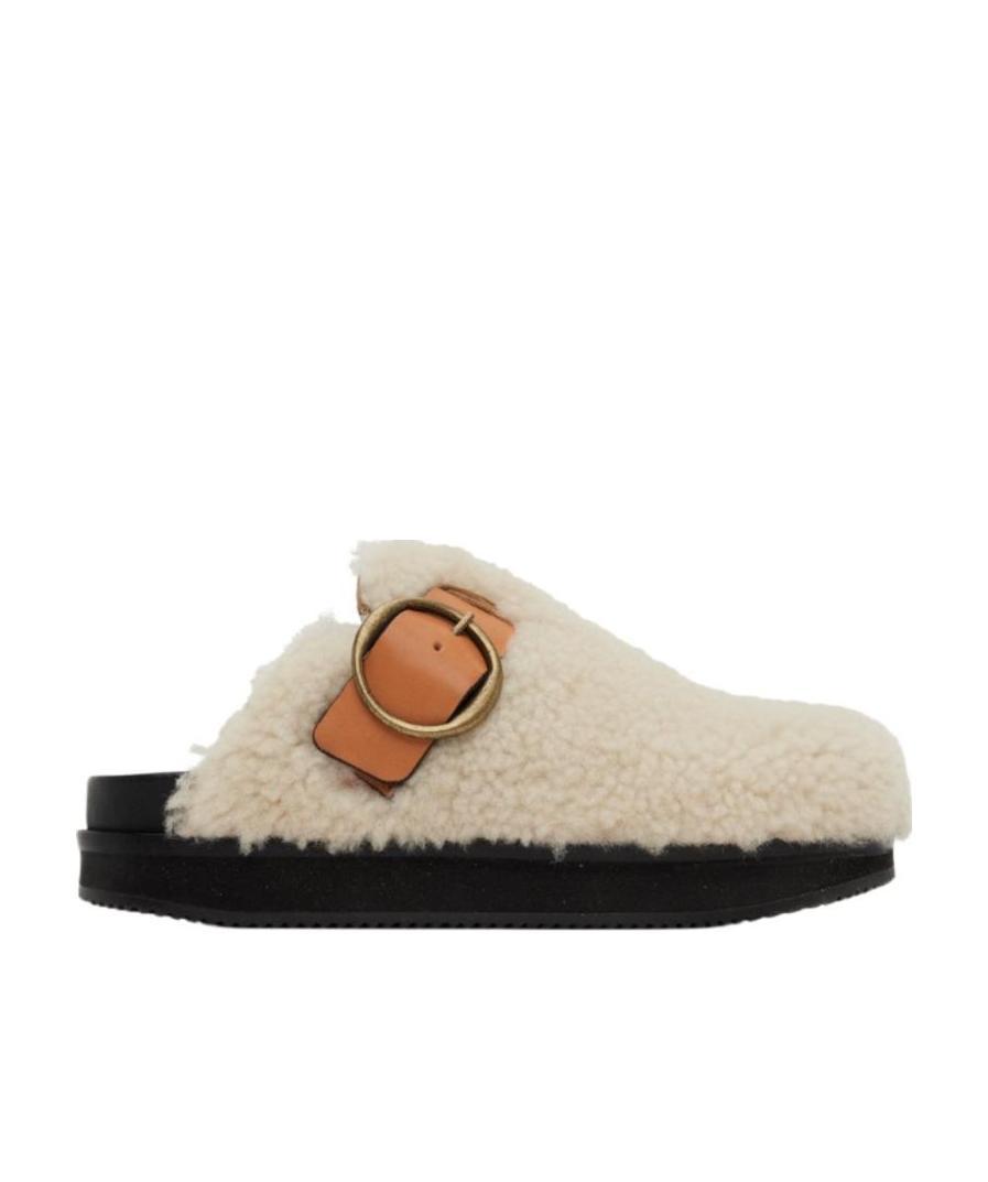 Isabel Marant Buckle Muller Shoes In Nude