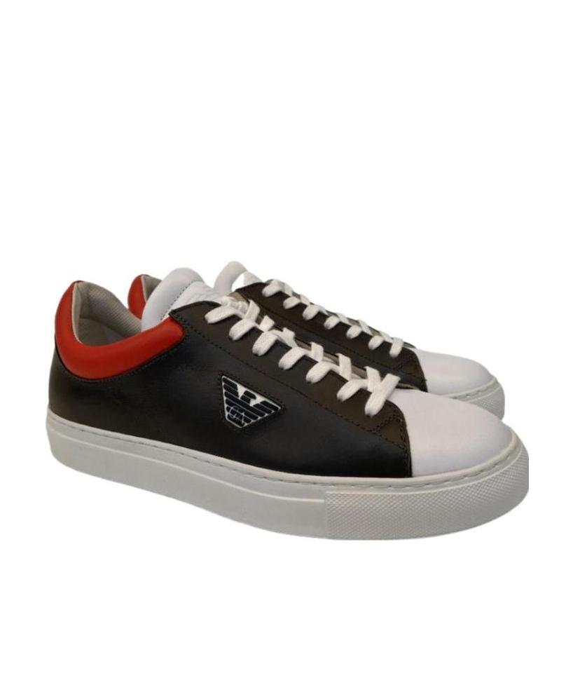 EMPORIO ARMANI STRAP-UP CASUAL SNEAKERS
