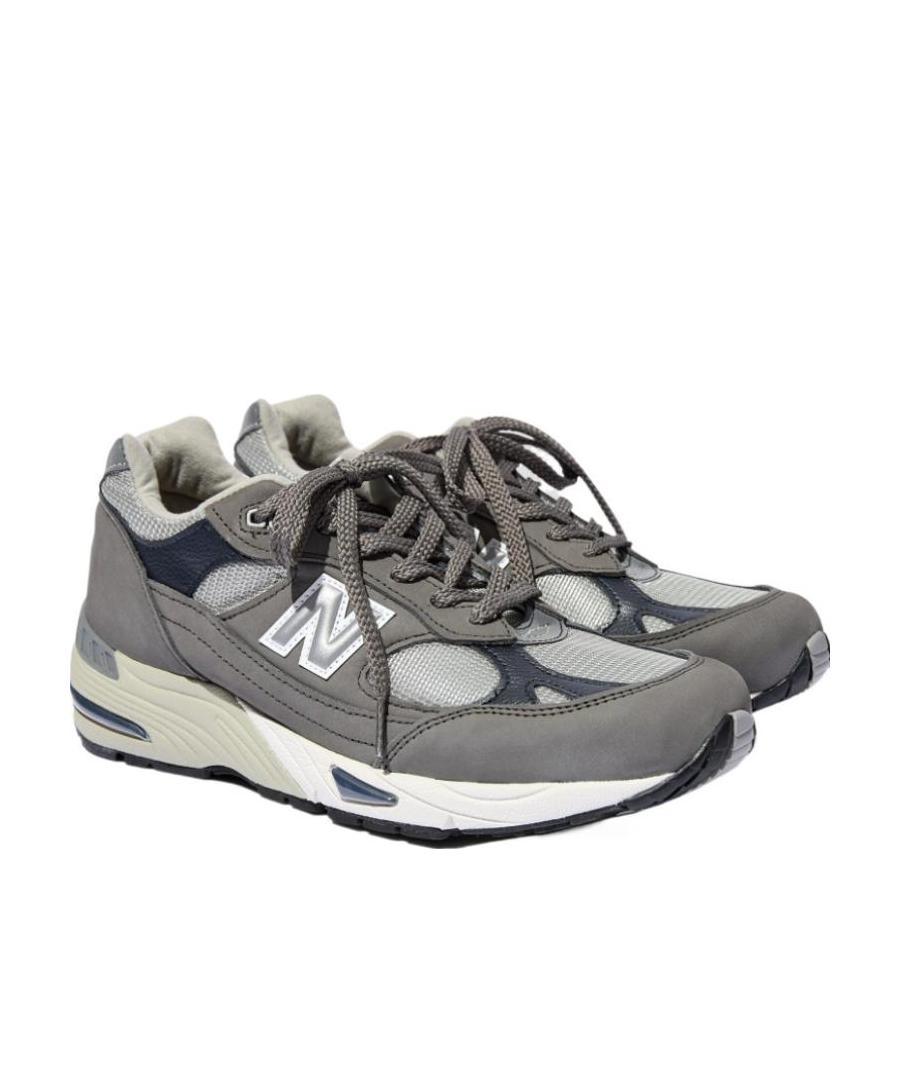 New Balance Logo Lace Up Sneakers In Gray