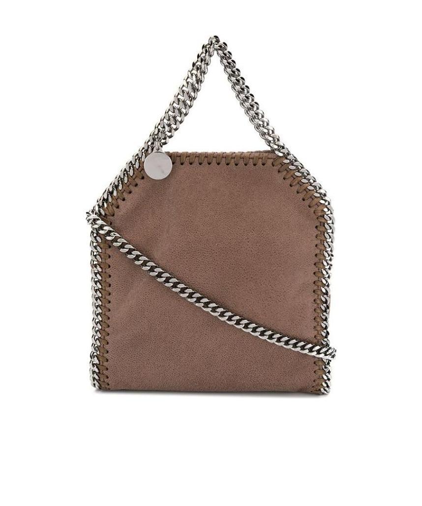 Stella Mccartney Falabella Tiny Tote Bag In Brown