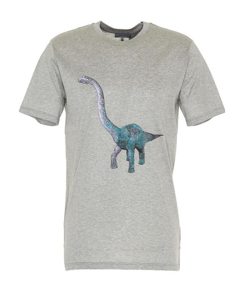 Lanvin Round-necked T-shirt In Gray