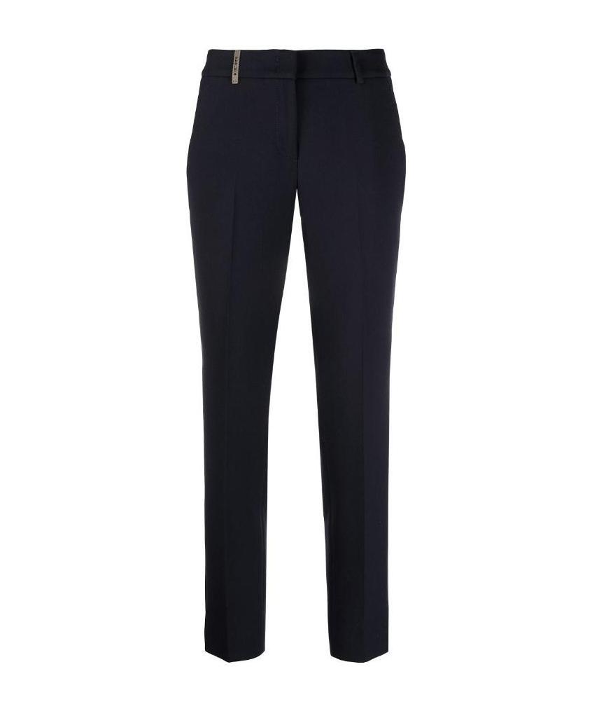 Peserico Fitted Pants With Pockets And Loops In Black