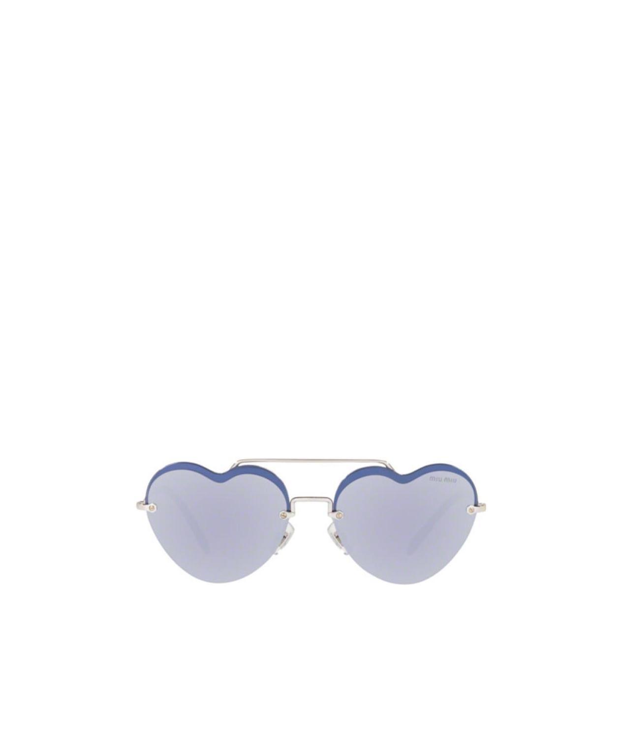 Miu Miu Logo Sunglasses In Gray