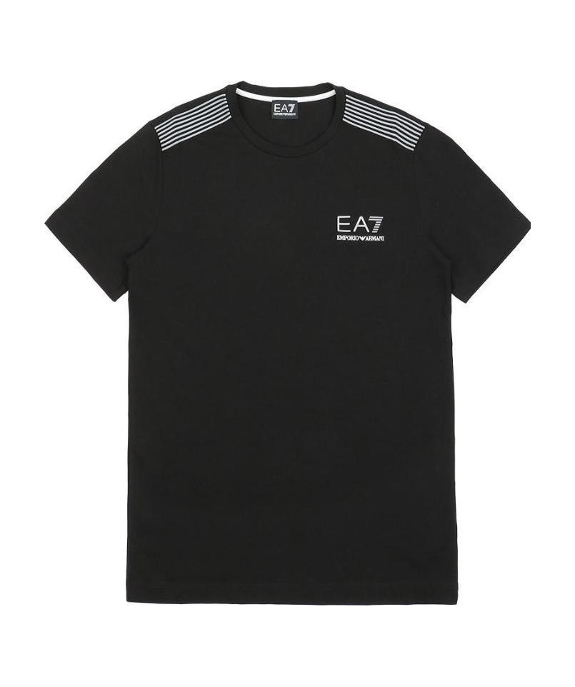EA7 LOGO T-SHIRT WITH ROUND NECK