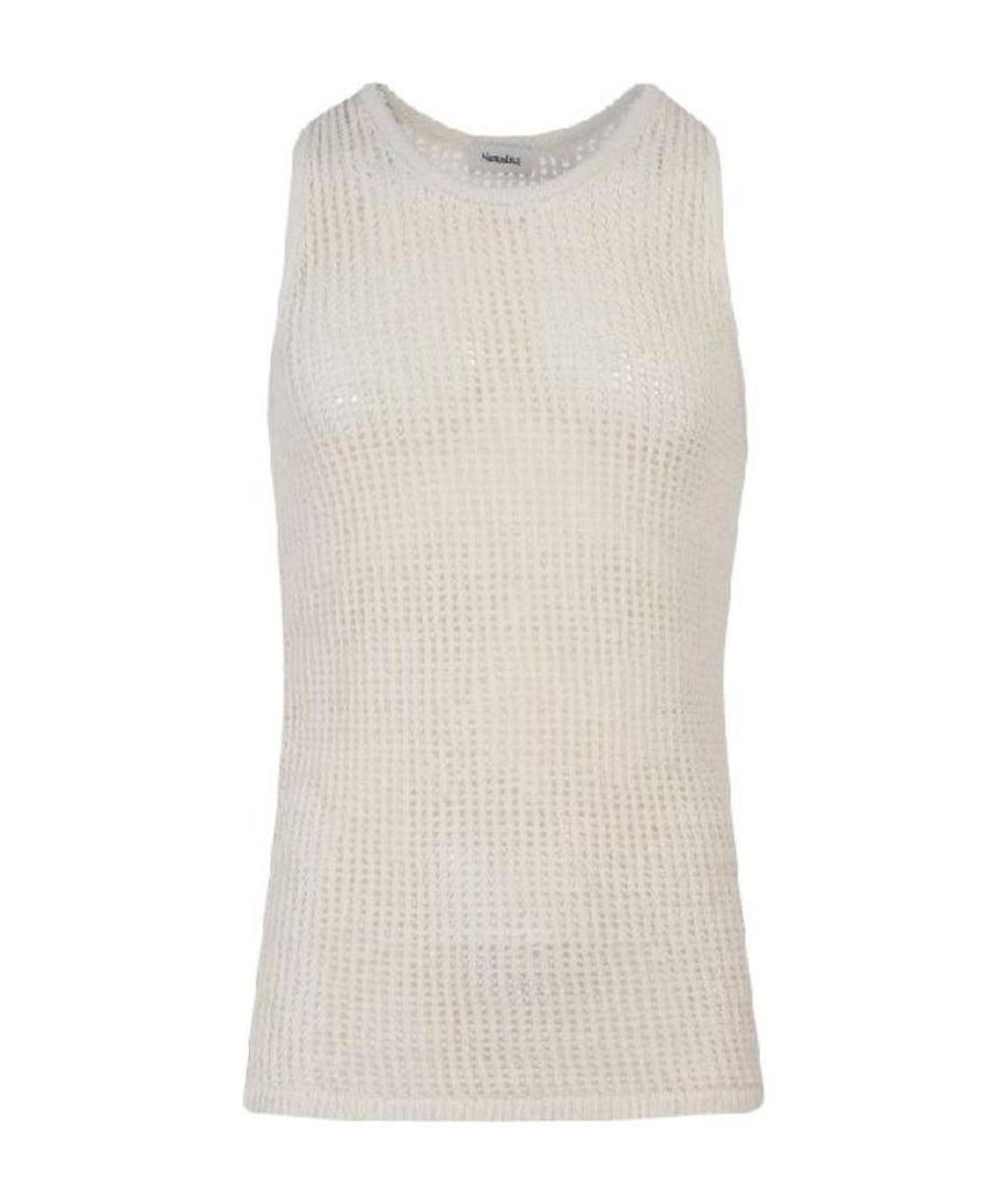 Nanushka Knitted Tank Top In White