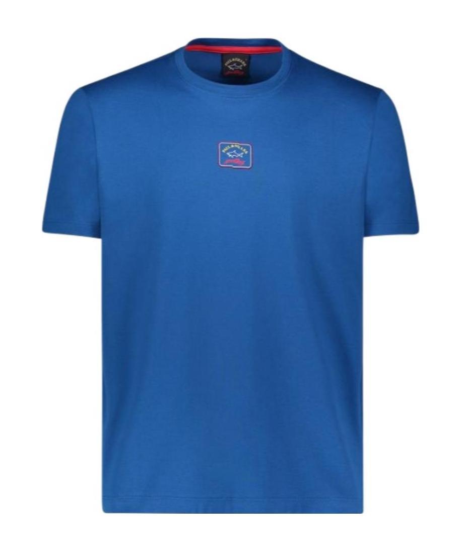 Paul & Shark T-shirt With Round Neck And Short Sleeves In Blue