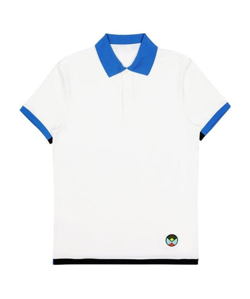 Prada Short-sleeved Polo Shirt In White