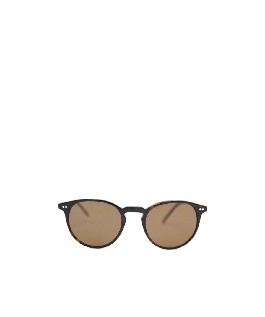 Oliver Peoples Round Sunglasses In Brown