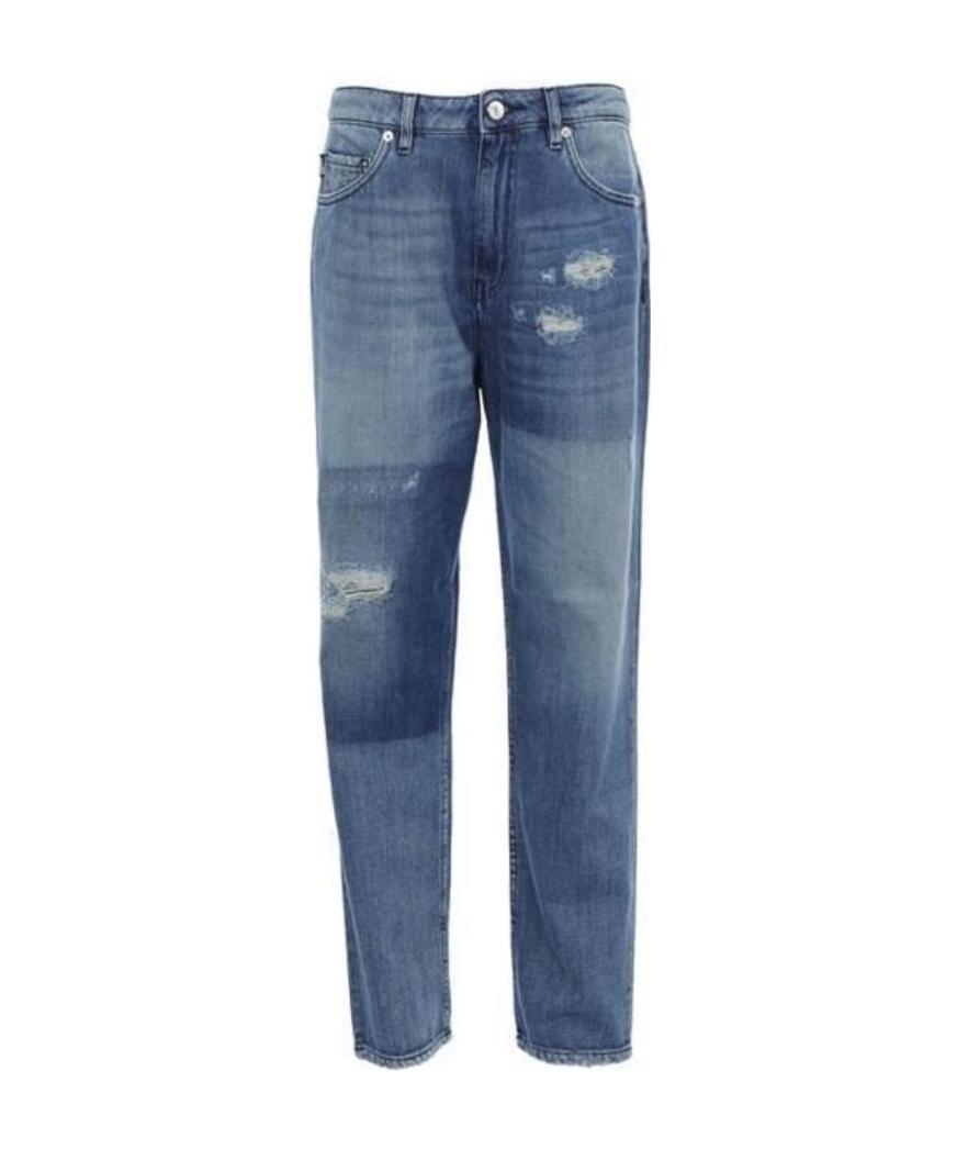 Moschino Straight Jeans In Blue