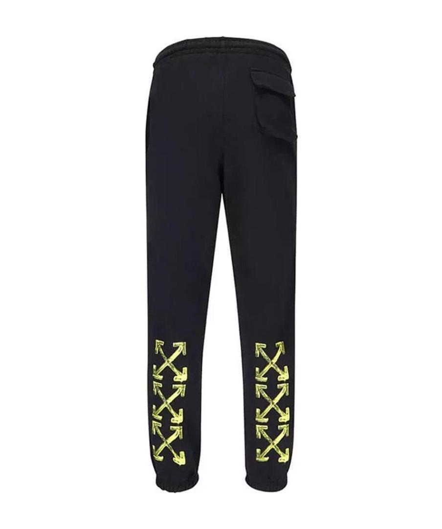 Off-white Logo Printed Sweatpants In Black