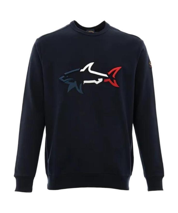 PAUL & SHARK ROUND-COLLAR LONG-SLEEVE HOODIE