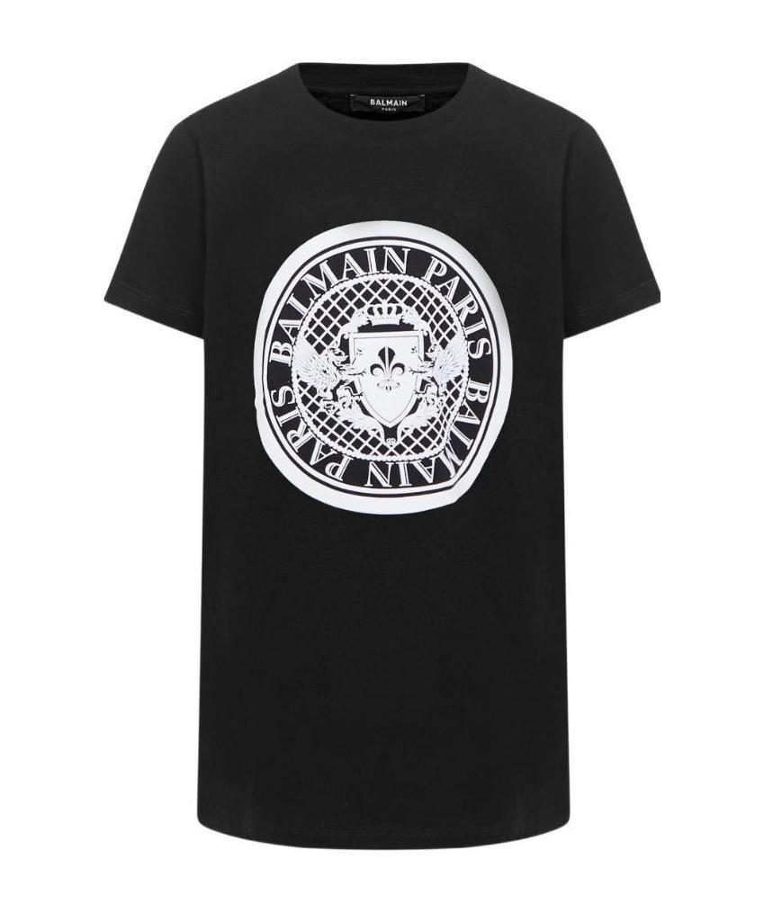 Balmain Logo-print T-shirt In Black