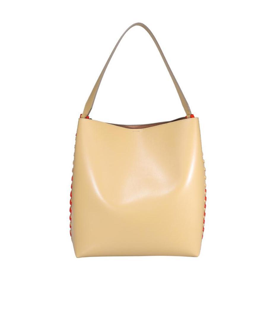 Stella Mccartney Chain Link Handbag In Nude