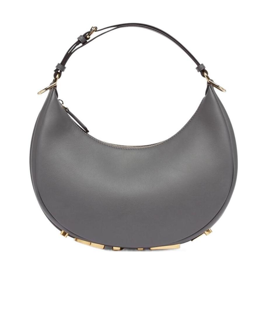 Fendi Graphy Shoulder Bag In Gray