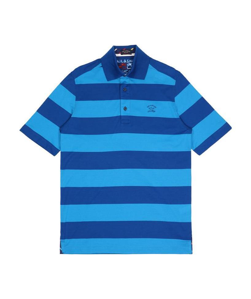 Paul & Shark Logo Embroidered Polo Shirt In Blue