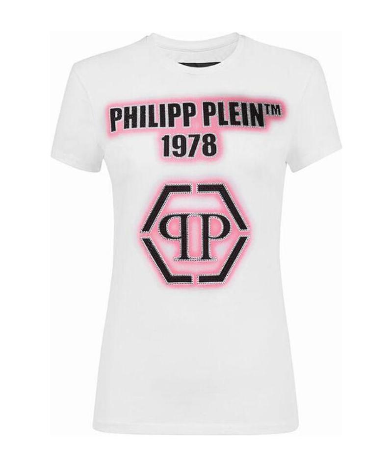 Philipp Plein Logo Details T-shirt In White