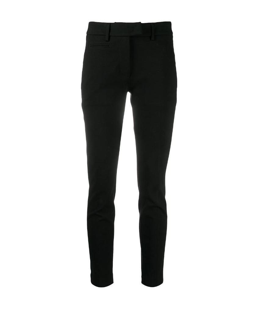 Dondup Contrast Four-pocket Slim Trousers In Black
