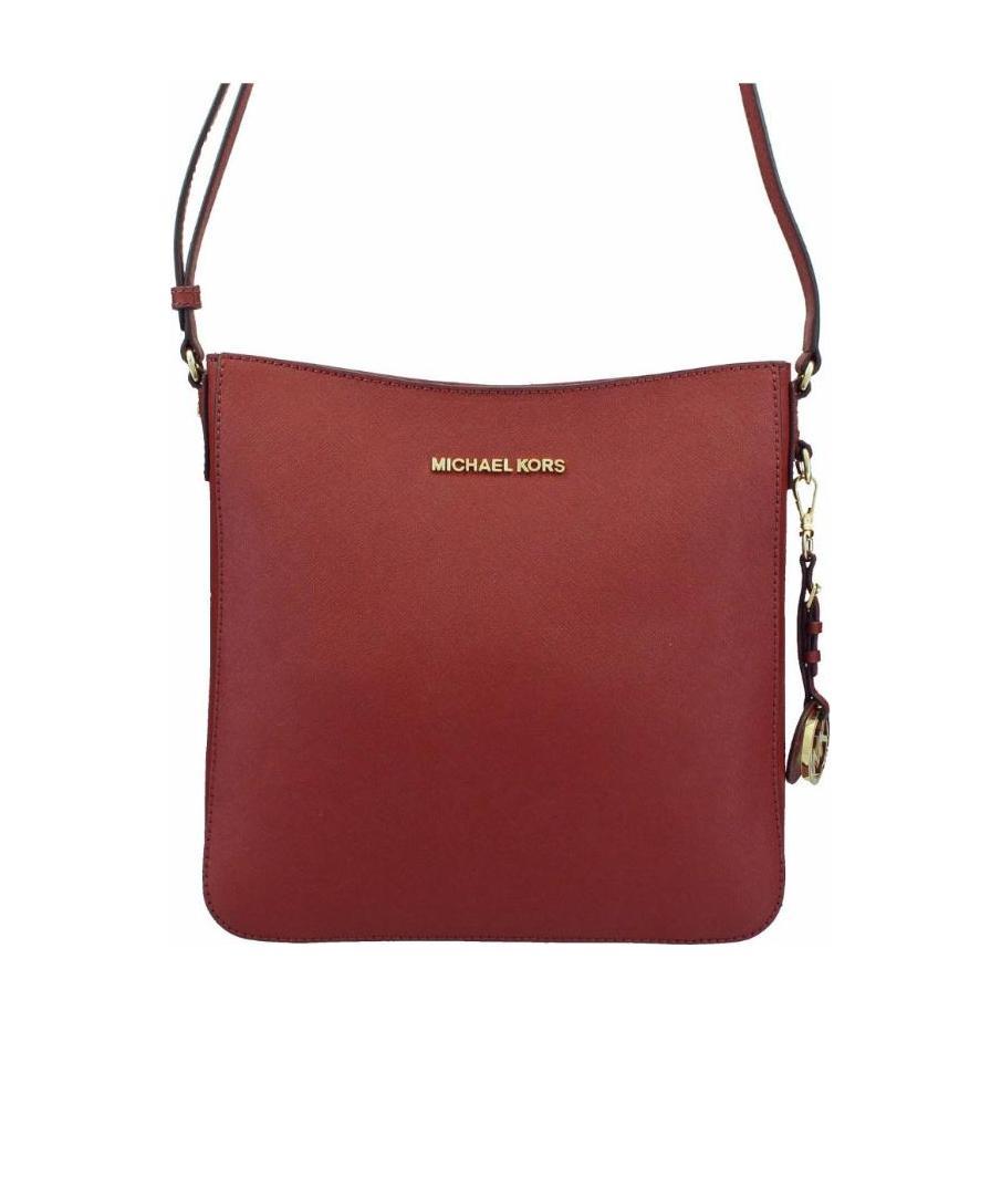 Michael Kors Logo Details Satchel In Red
