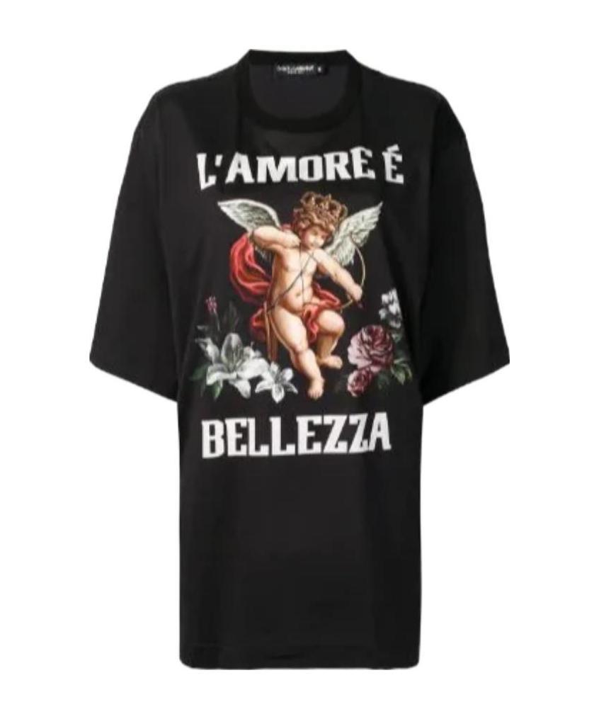 Dolce & Gabbana Black Logo T-shirt In Black