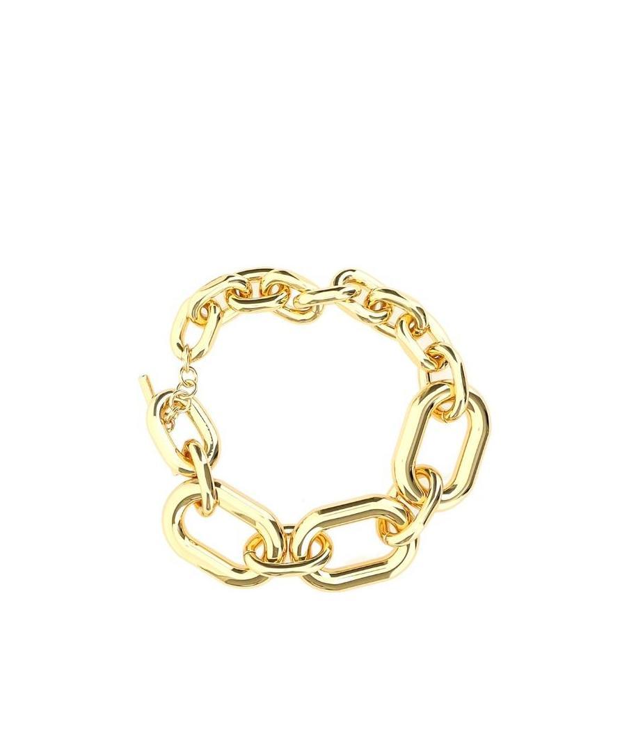 Rabanne Xl Link Choker Necklace In Yellow