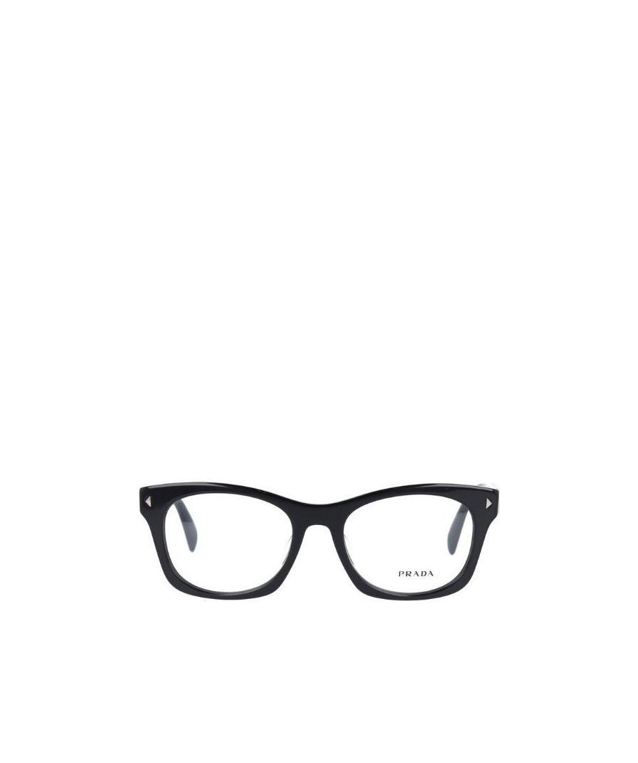 Prada Logo Flat Mirror In Black