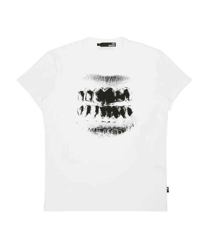 MOSCHINO LOGO DETAILS T-SHIRT