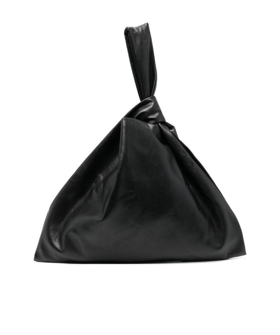 Nanushka Knot Top-handle Tote In Black