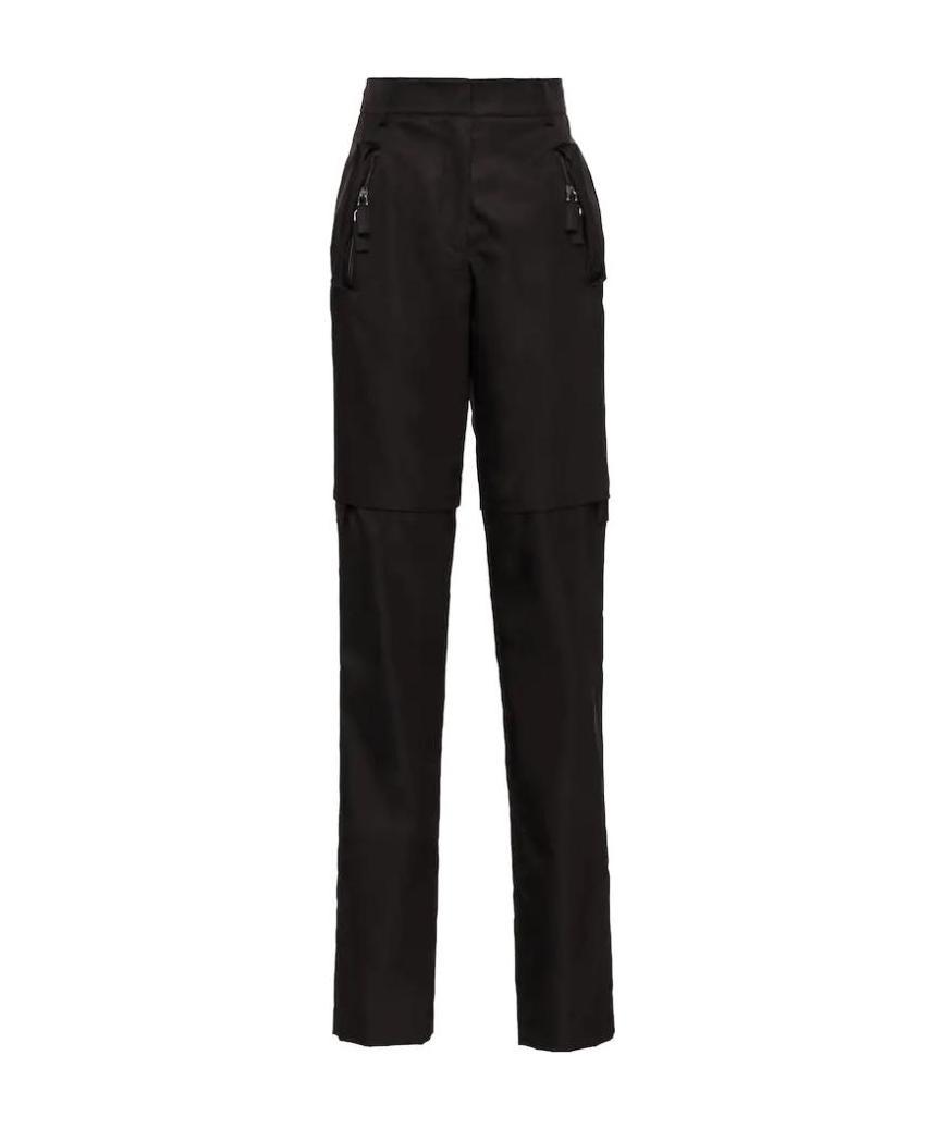 Prada Re-nylon Convertible Pants In Black