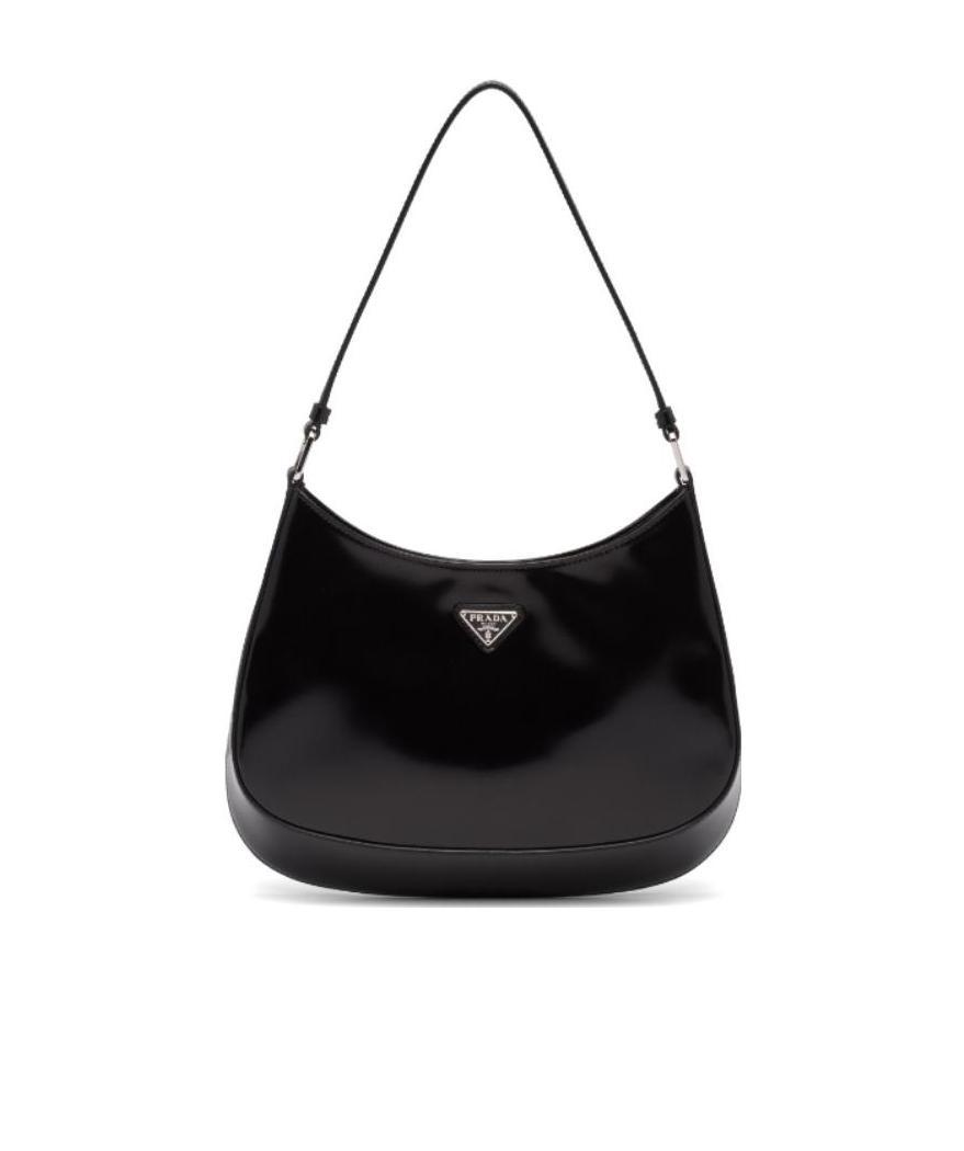 Prada Cleo Shoulder Bag In Black