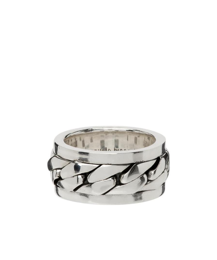 Emanuele Bicocchi Woven-effect Band Ring In White