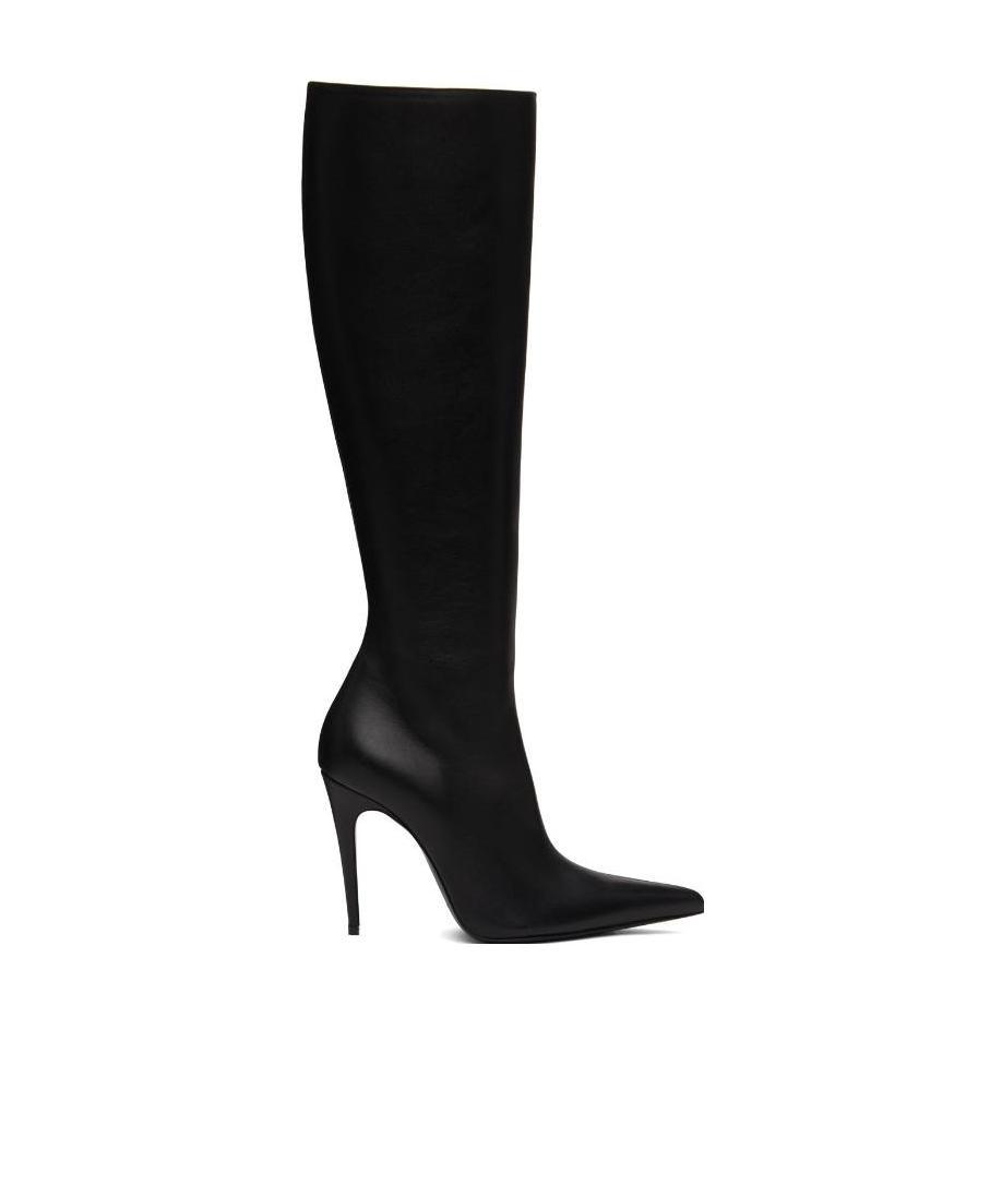 Magda Butrym Black Pointed High Boots