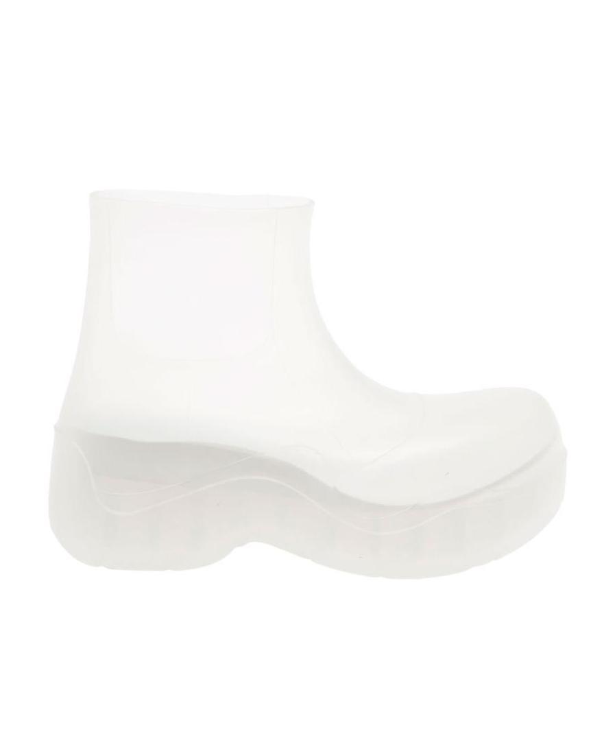 Bottega Veneta Thick-soled Short Boots In White