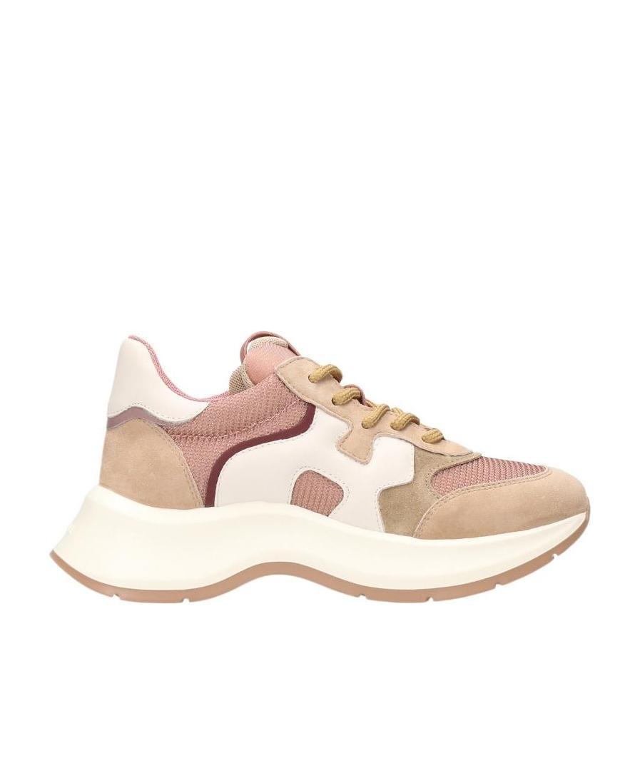 Hogan Colour-block Sneakers In White