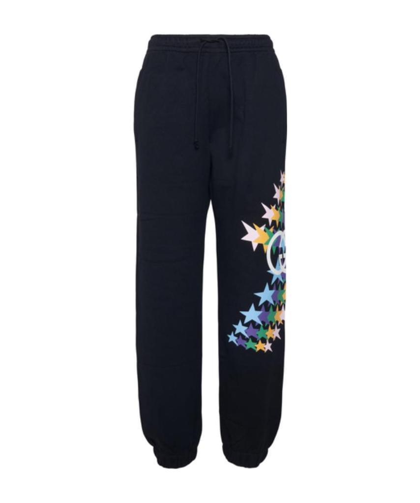 Gucci Star-print Track Pants In Blue