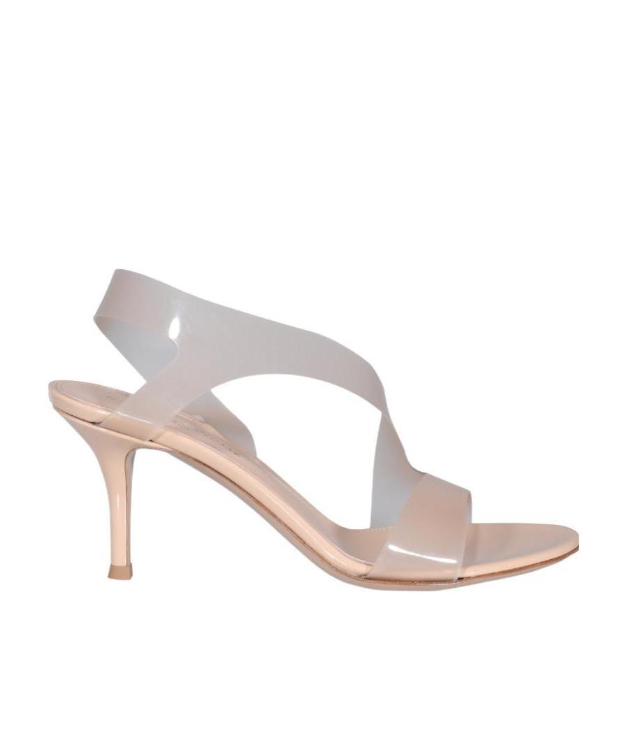 Gianvito Rossi Metropolis 70 Pvc And Leather Stiletto Sandals In White